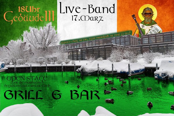 Bild/Flyer zu St.Patricks Day at HSR (mit Live Band)