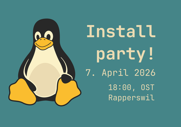 Bild/Flyer zu Linux install party!